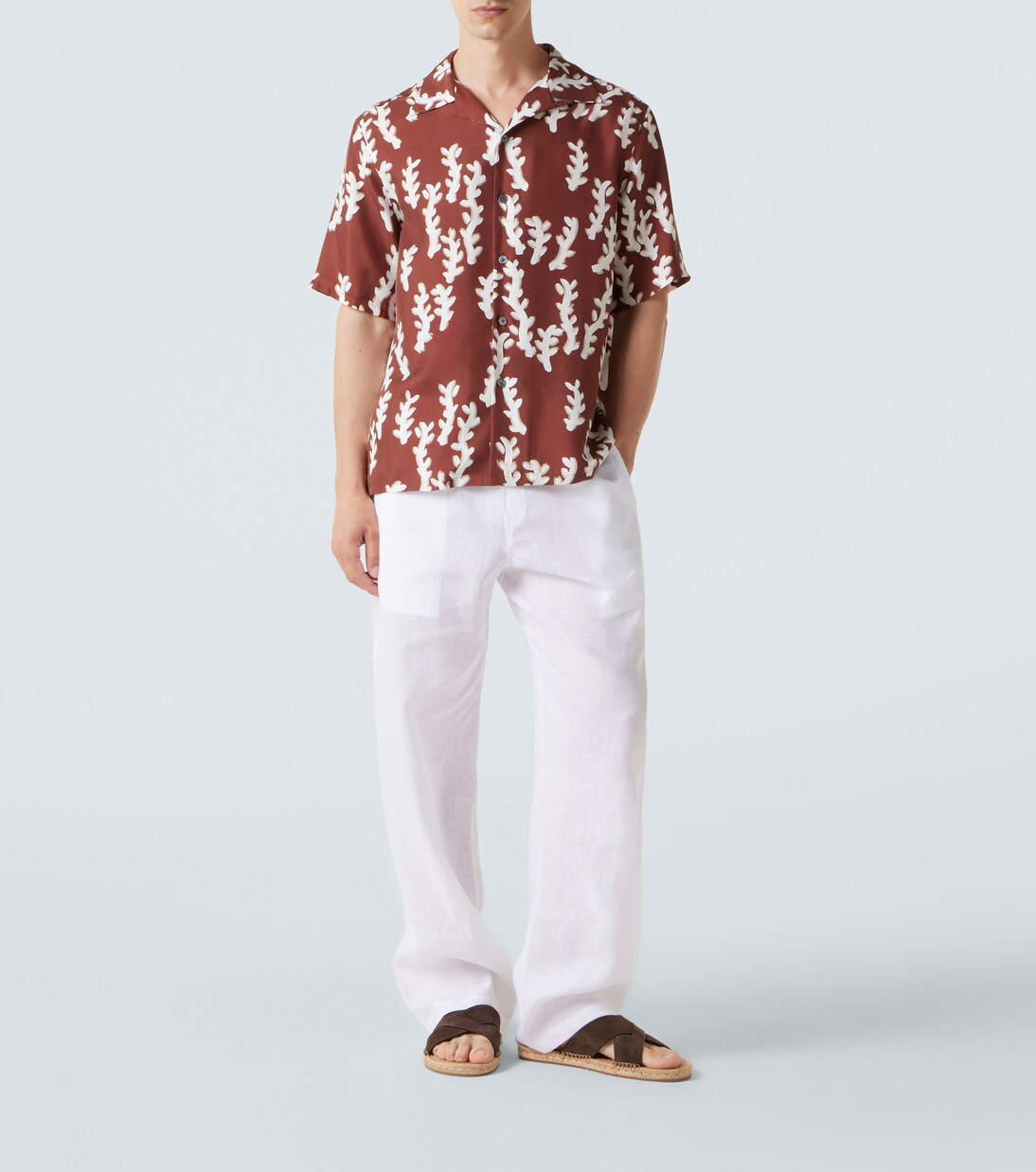 Printed silk bowling shirt | Zegna
