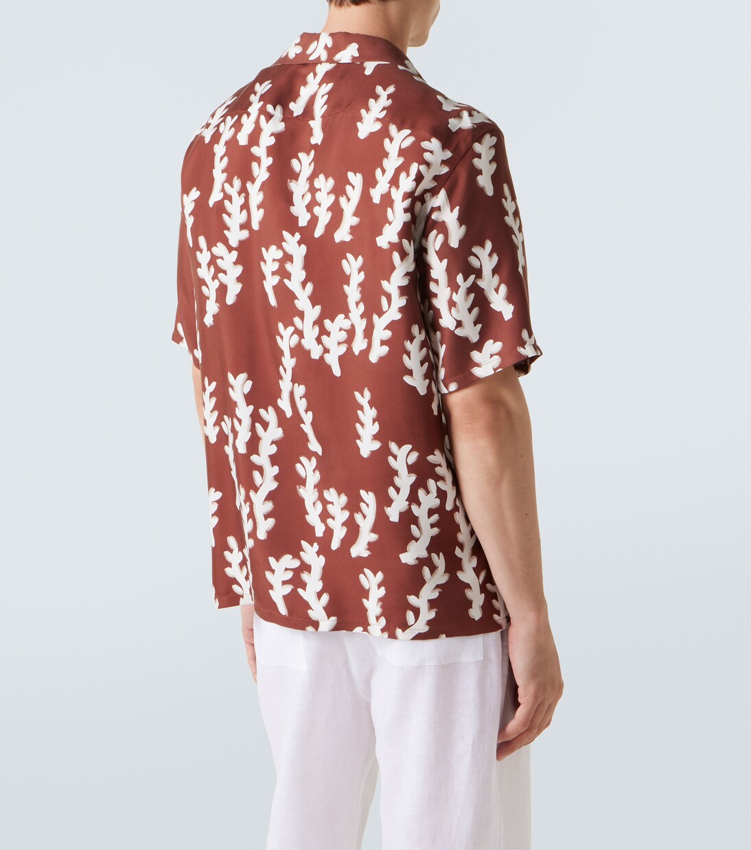 Printed silk bowling shirt | Zegna