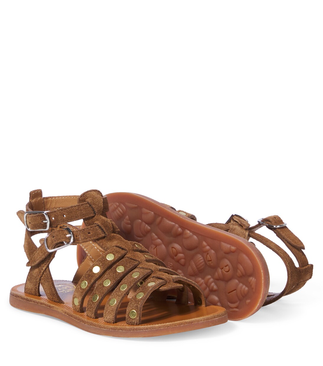 Plagette leather sandals | Pom d'Api