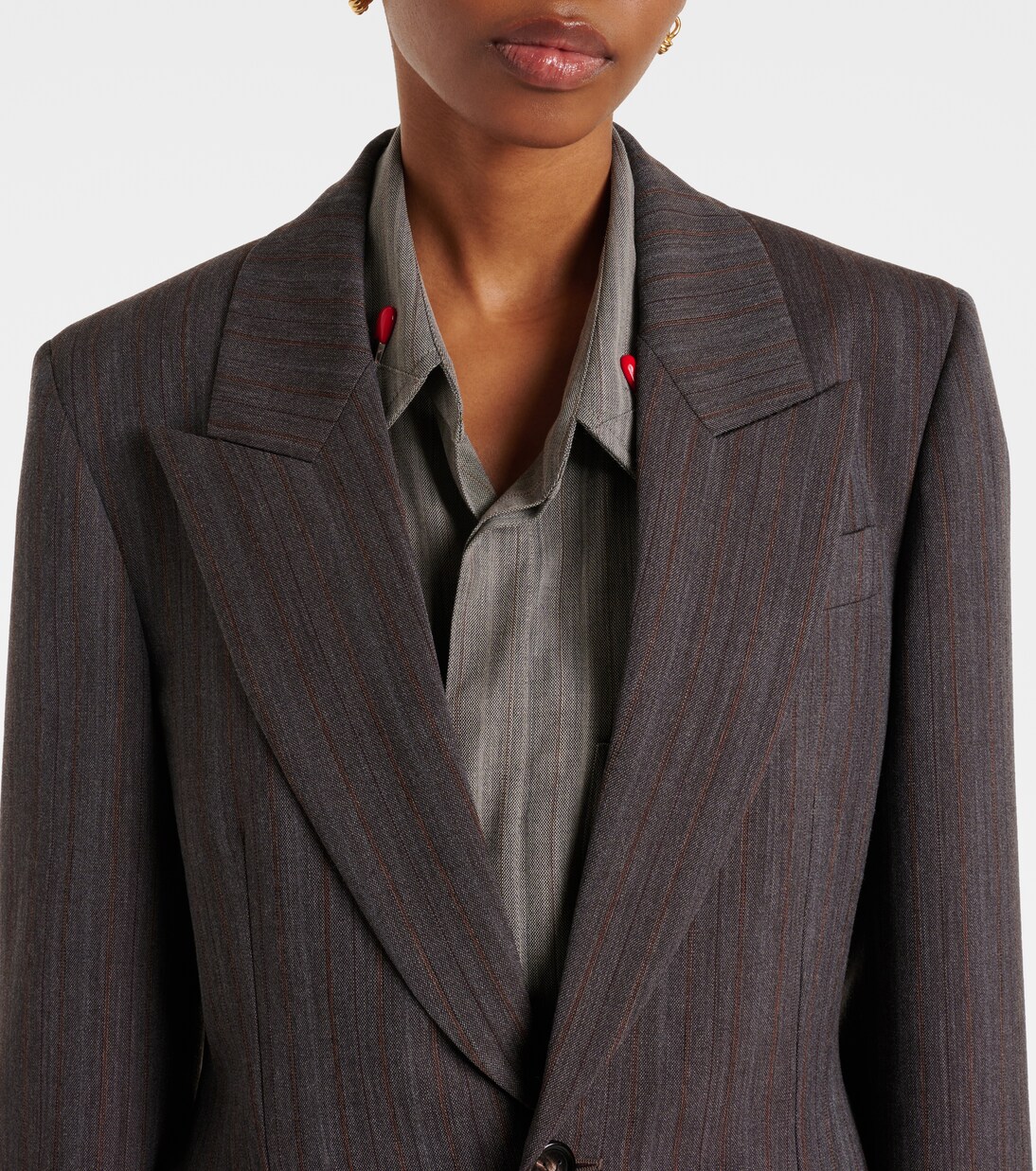 Blazer rayé en laine | Bottega Veneta