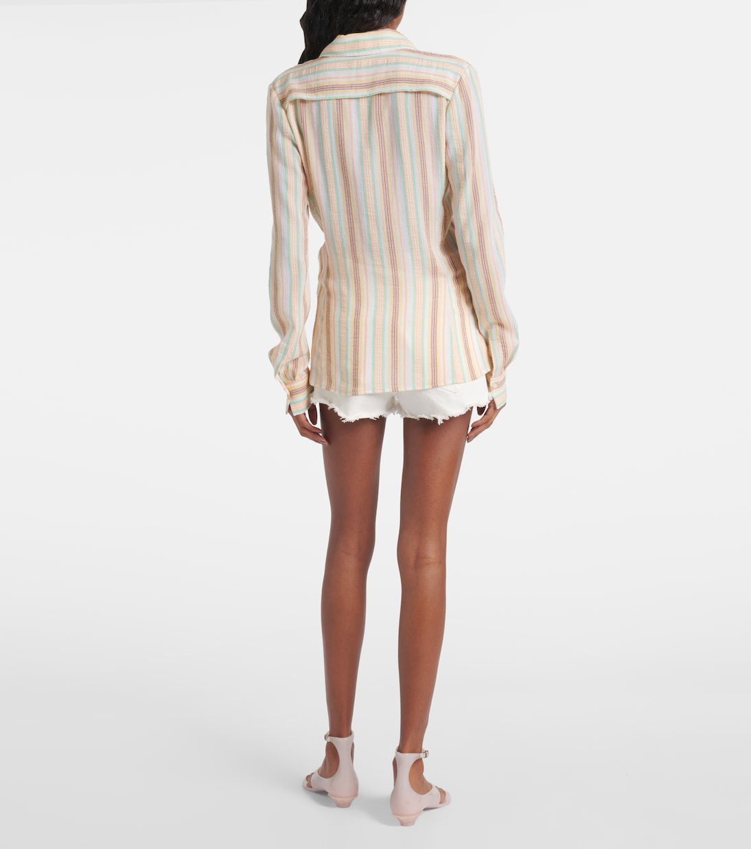 Striped cotton crêpon shirt | Chloé