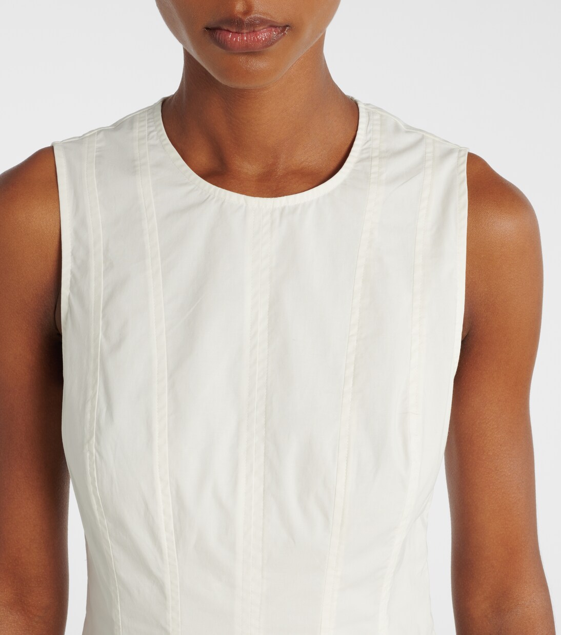 Robe midi White Label Marley en coton | Proenza Schouler