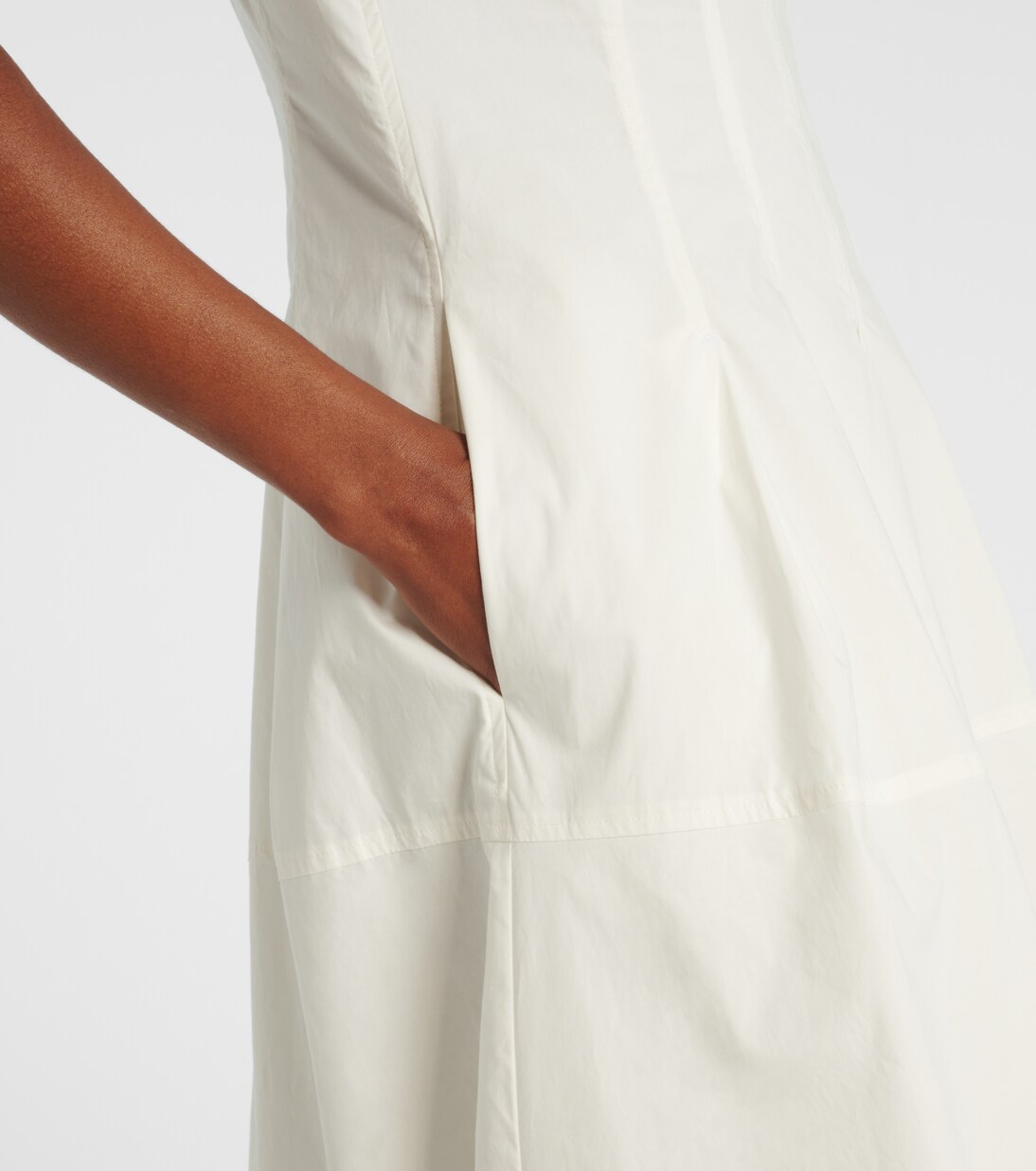 Robe midi White Label Marley en coton | Proenza Schouler