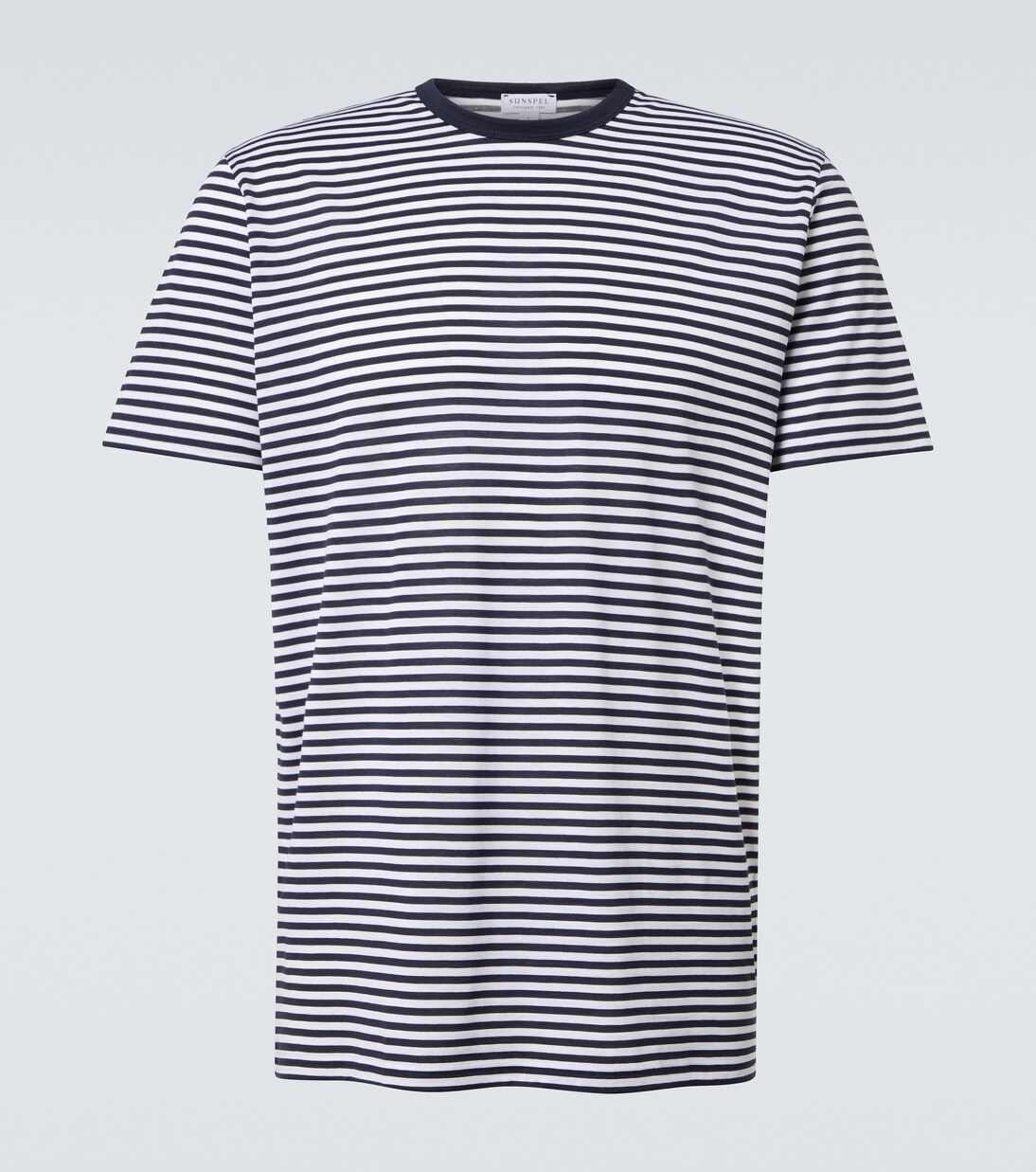 Striped cotton jersey T-shirt | Sunspel