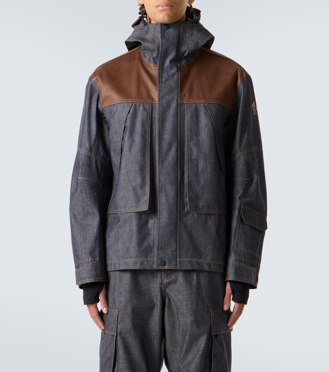 Skijacke Langtan aus Denim | Moncler Grenoble