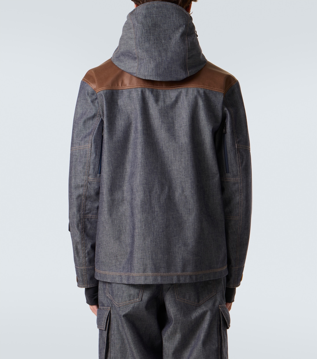 Skijacke Langtan aus Denim | Moncler Grenoble