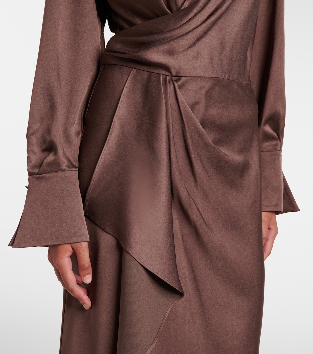 Robe portefeuille Talita en satin | Simkhai