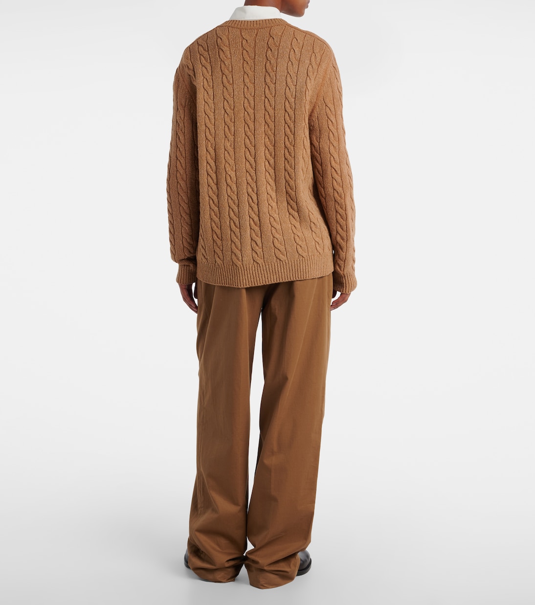 Cárdigan trenzado Loneke de lana | The Row