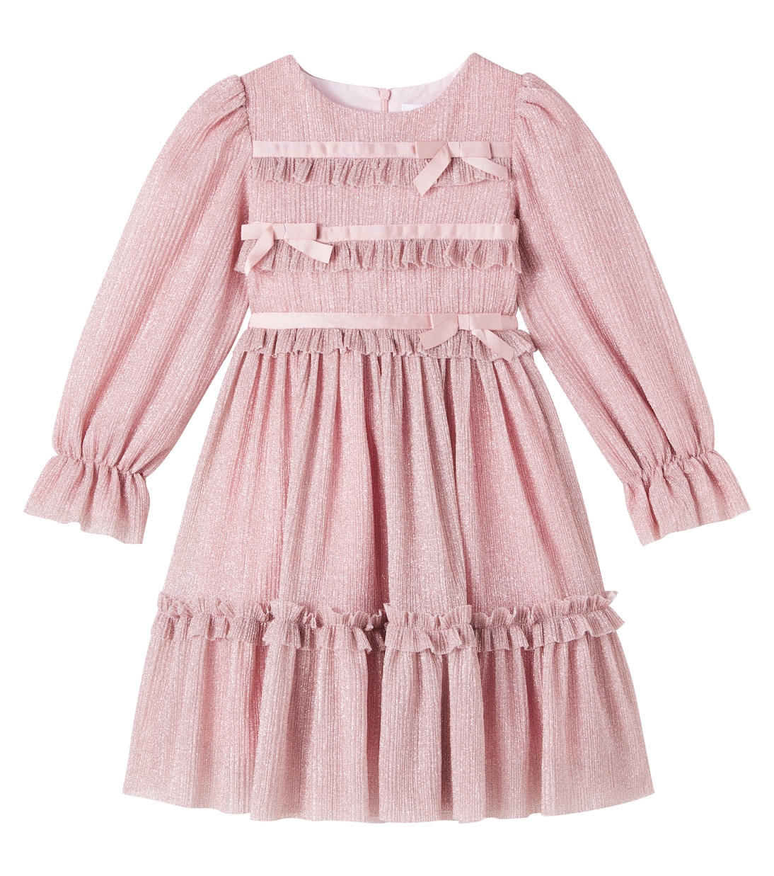 Bow-detal ruffled dress | Patachou