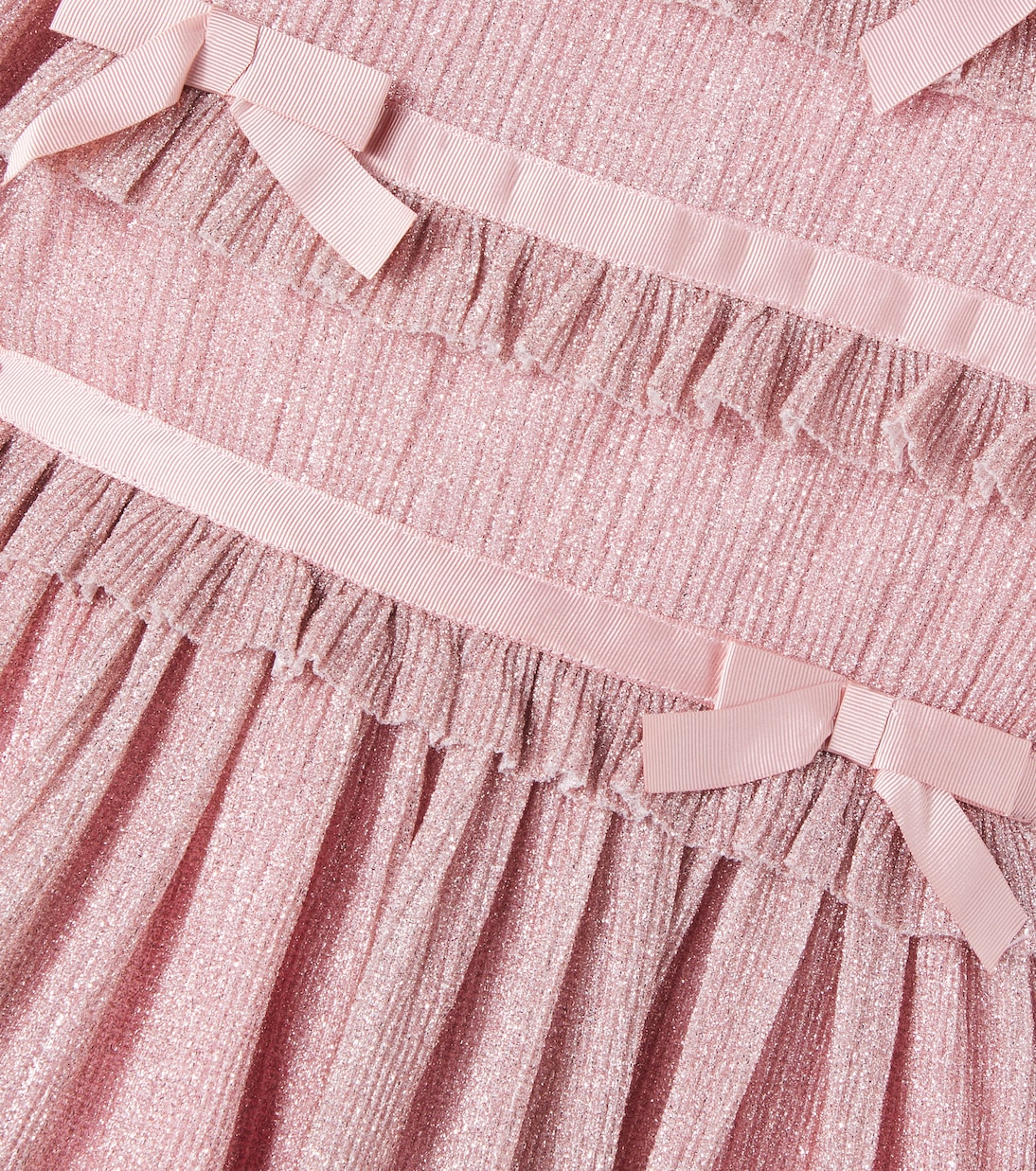 Bow-detal ruffled dress | Patachou