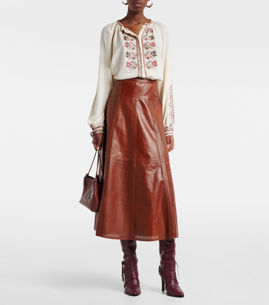 Midirock Aninda aus Leder | Ulla Johnson