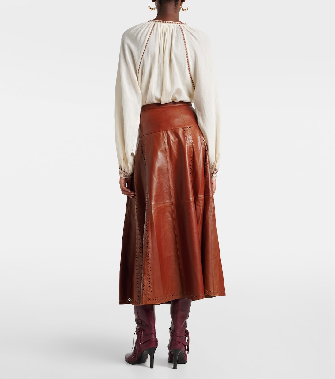 Midirock Aninda aus Leder | Ulla Johnson