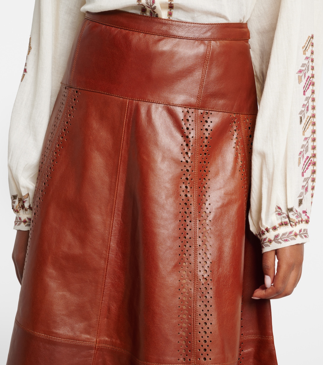 Midirock Aninda aus Leder | Ulla Johnson