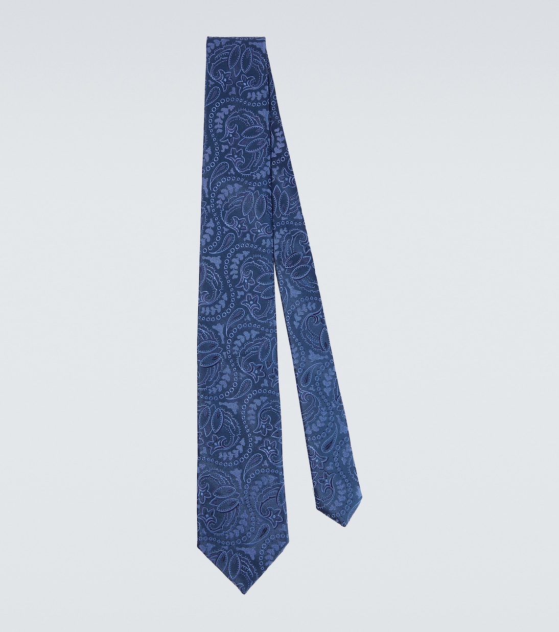 Paisley silk jacquard tie | Charvet