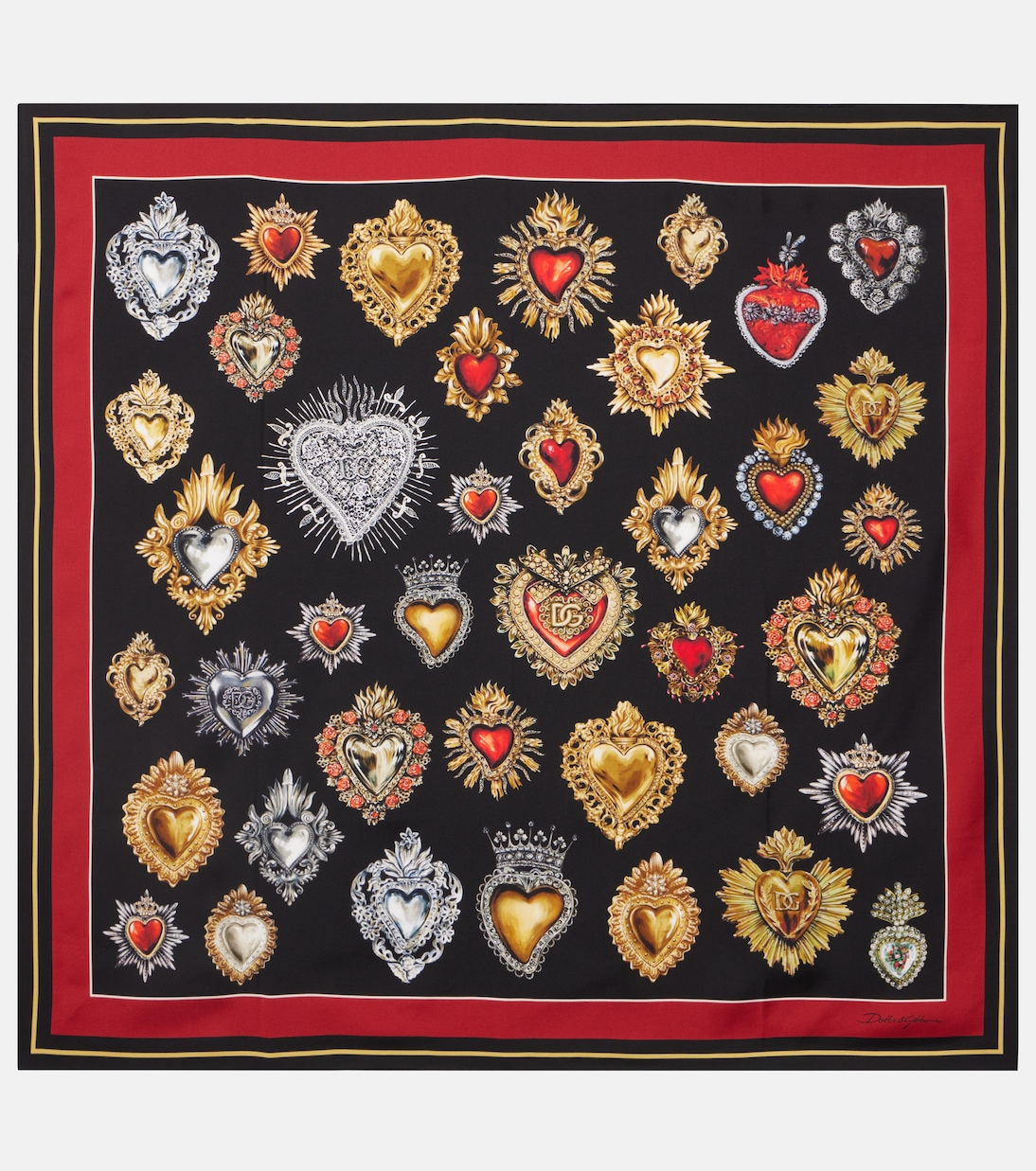 Printed silk twill scarf | Dolce&Gabbana