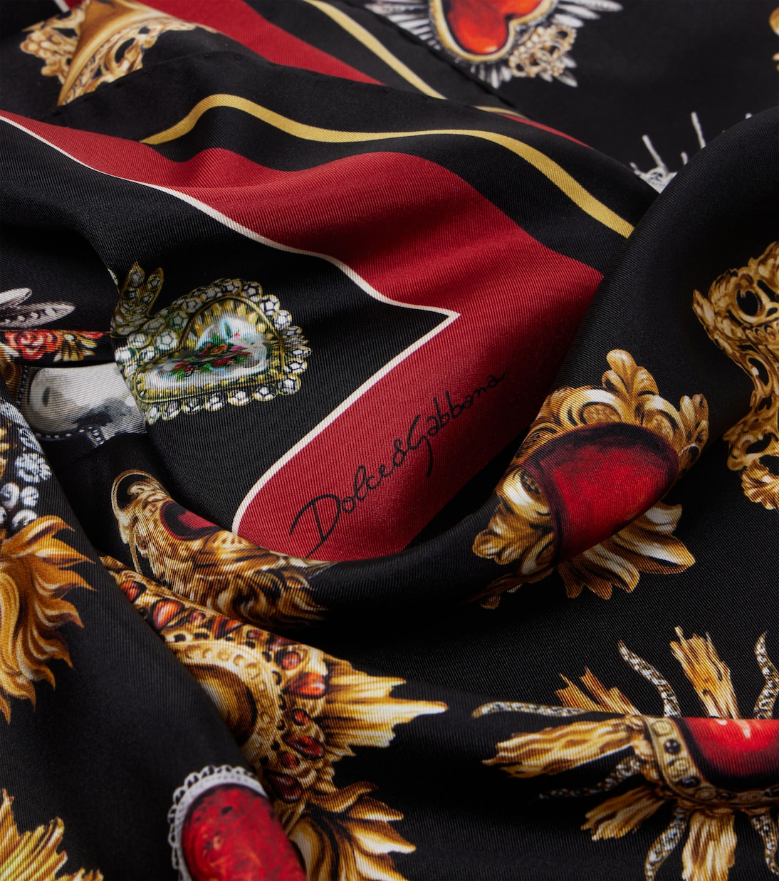 Printed silk twill scarf | Dolce&Gabbana