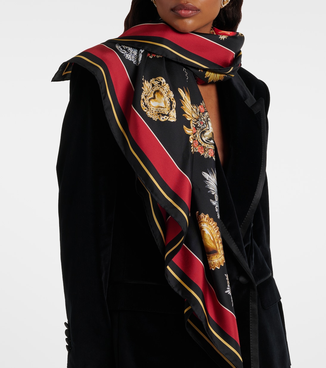 Printed silk twill scarf | Dolce&Gabbana
