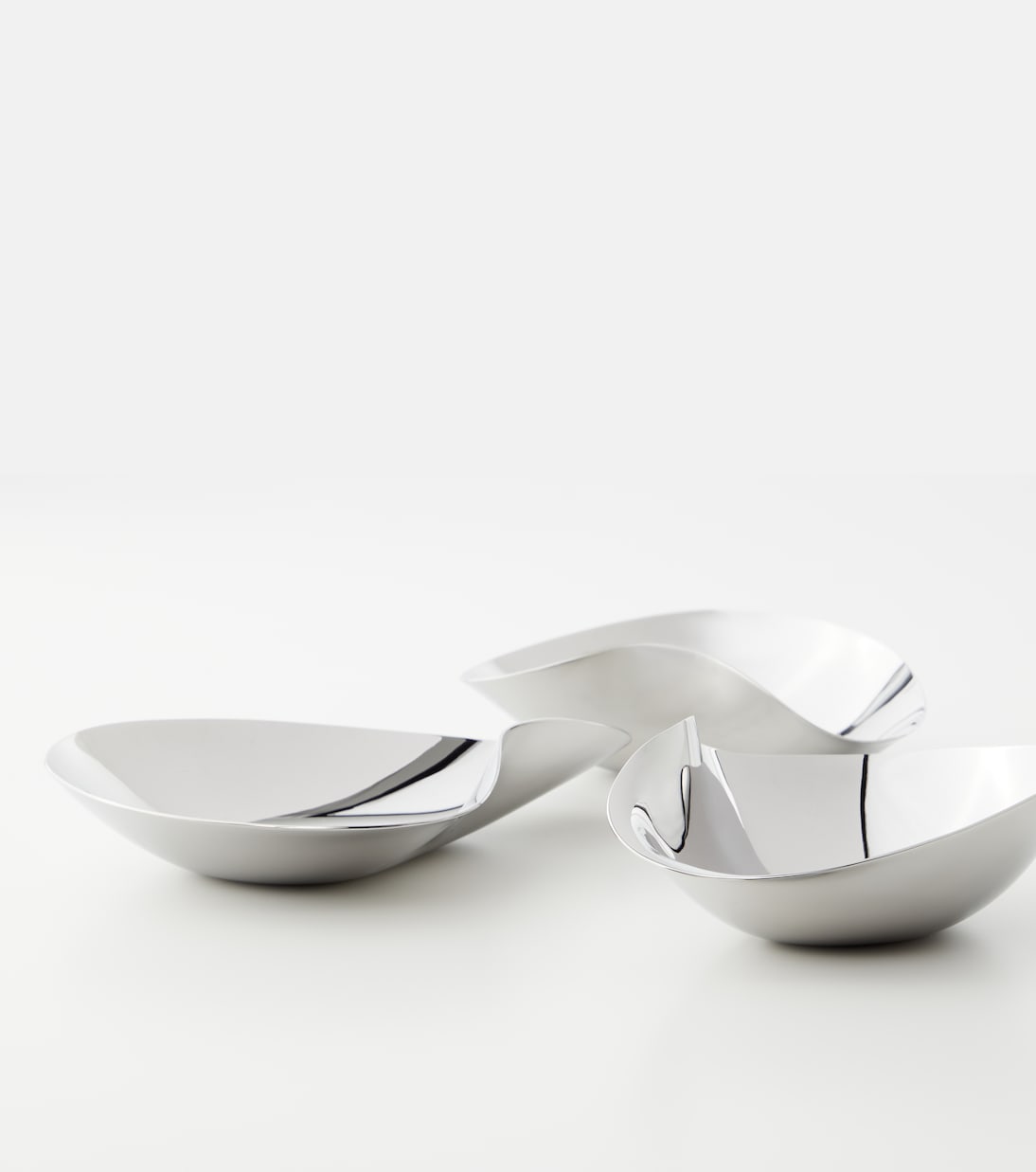 Indulgence set of 3 stainless steel snack bowls by Helle Damkjær | Georg Jensen