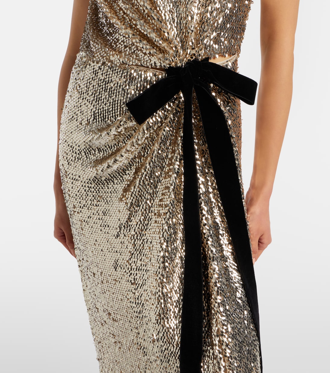 Abito lungo Felicity con paillettes | Simkhai