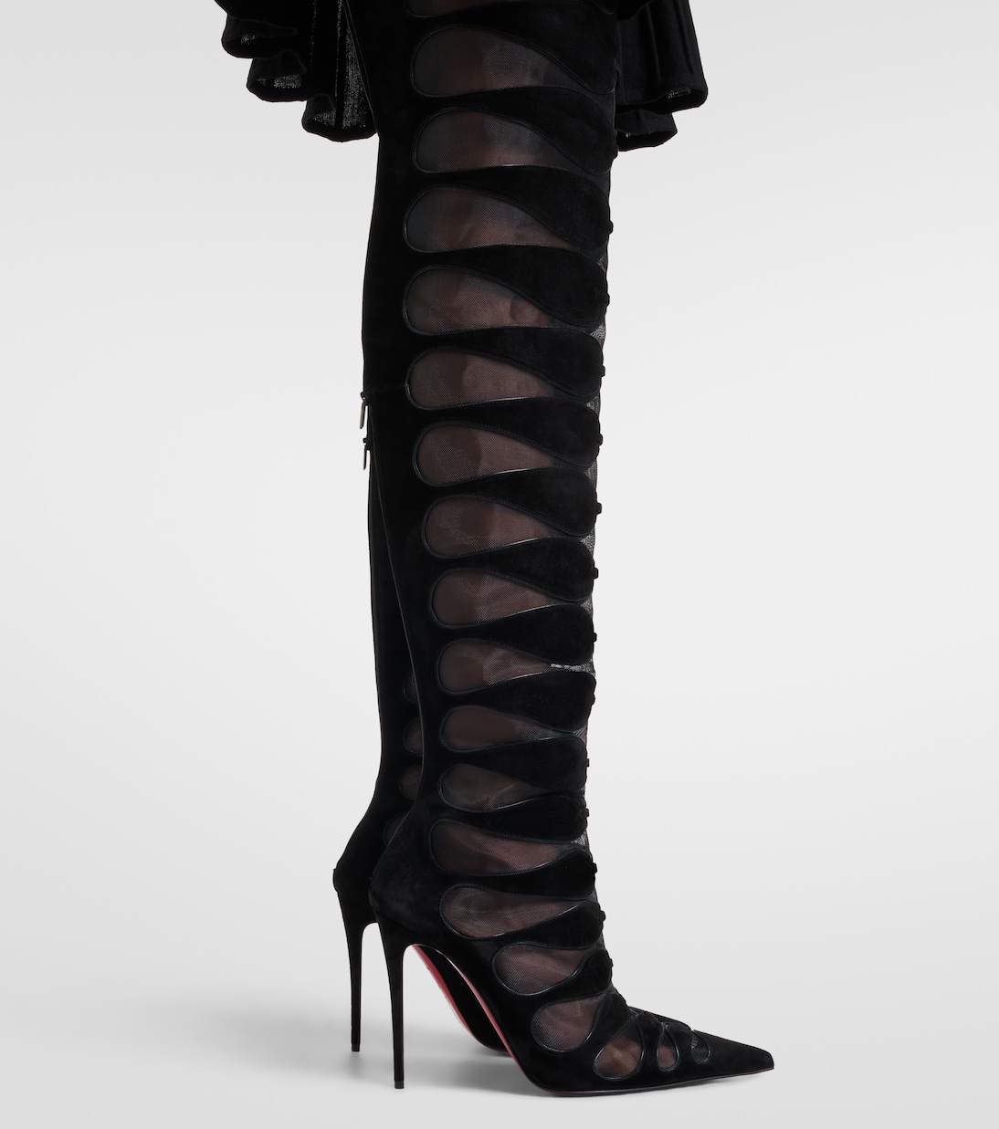 Circus Max Botta Alta 100 over-the-knee boots | Christian Louboutin