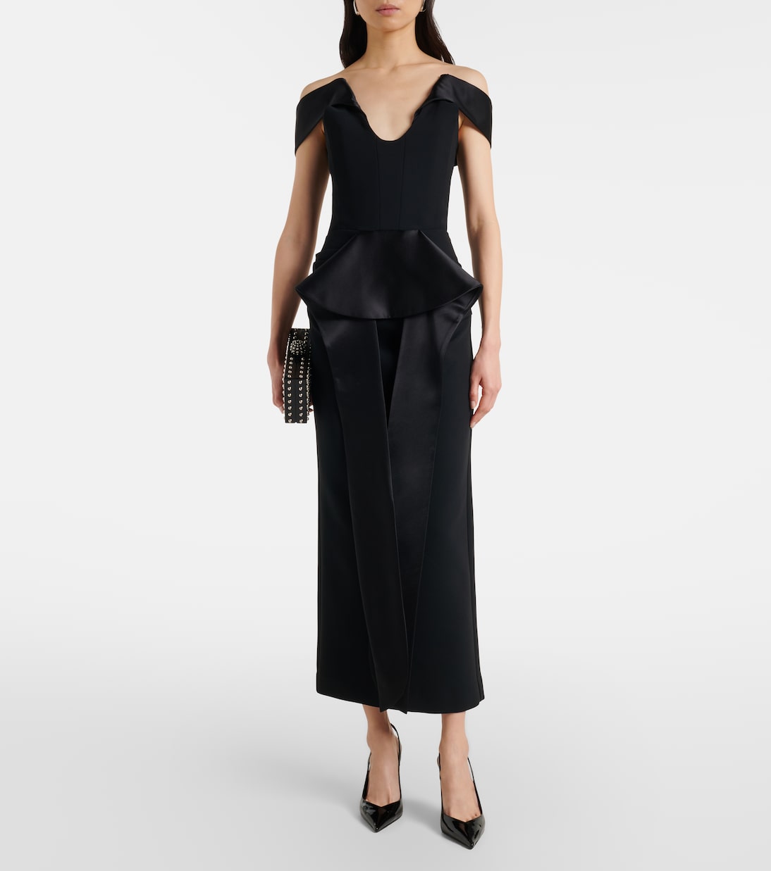 Robe midi Barrier en satin | Maticevski