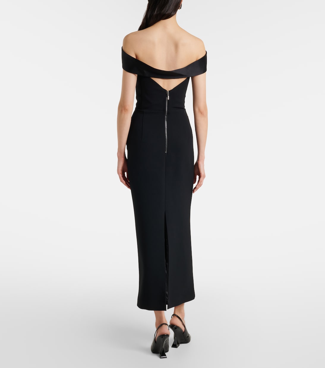 Robe midi Barrier en satin | Maticevski