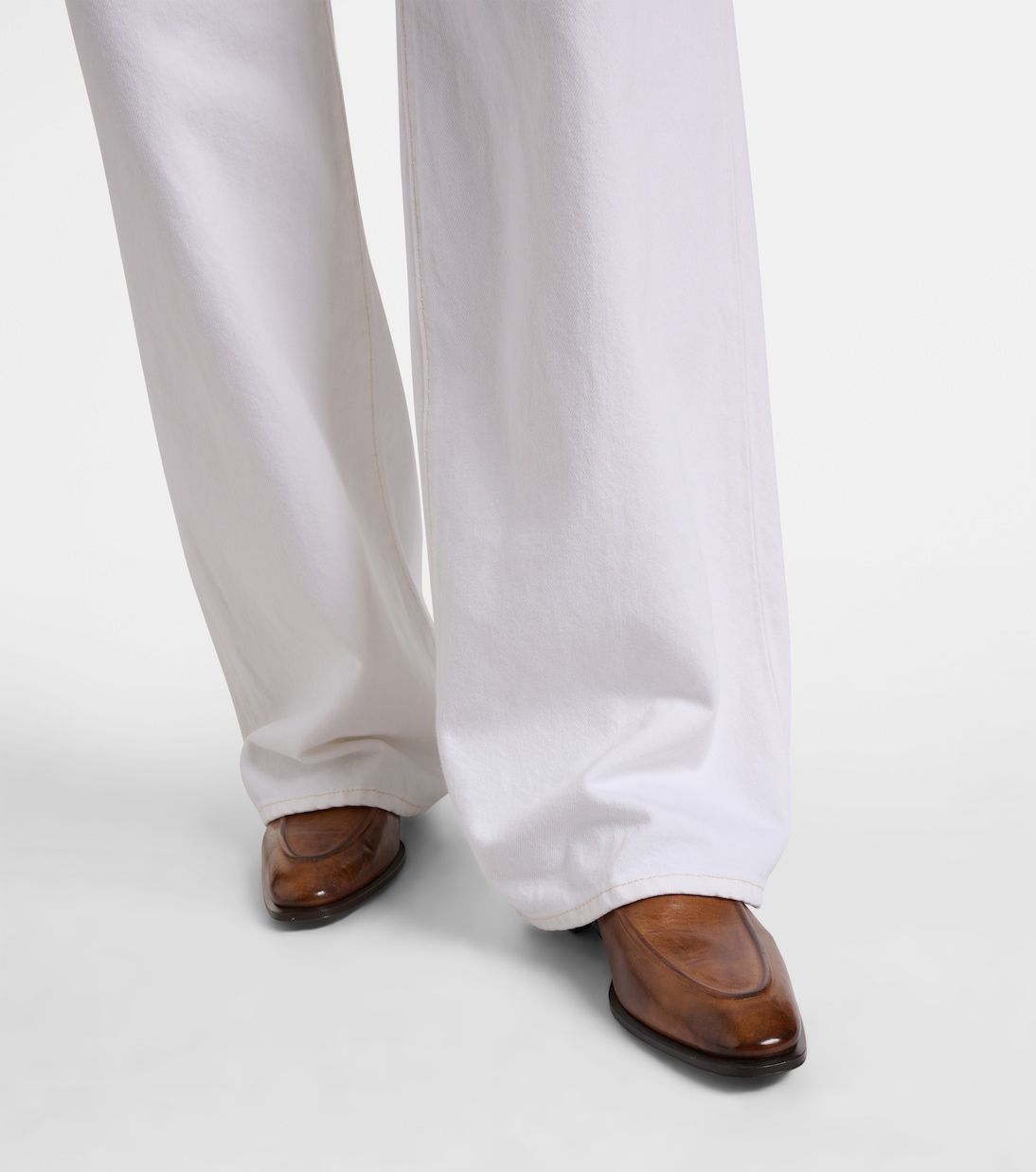 Bubble mid-rise wide-leg jeans | Frame