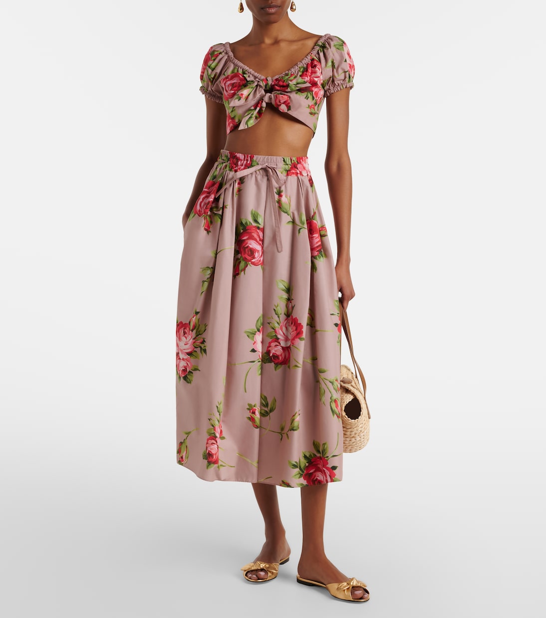 Cropped-Top aus Baumwolle | Dolce&Gabbana