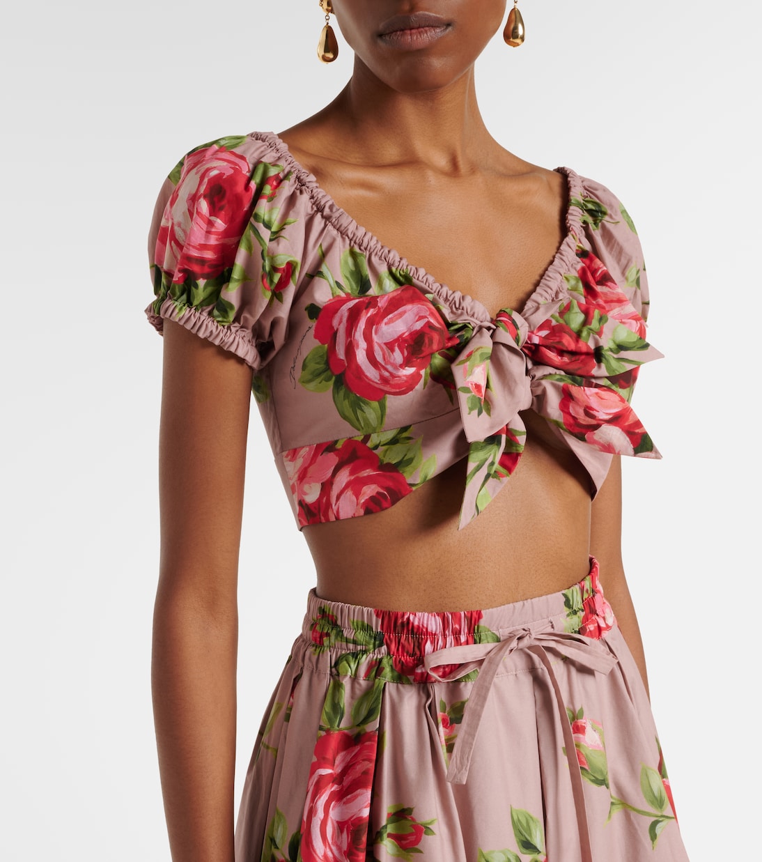 Cropped-Top aus Baumwolle | Dolce&Gabbana
