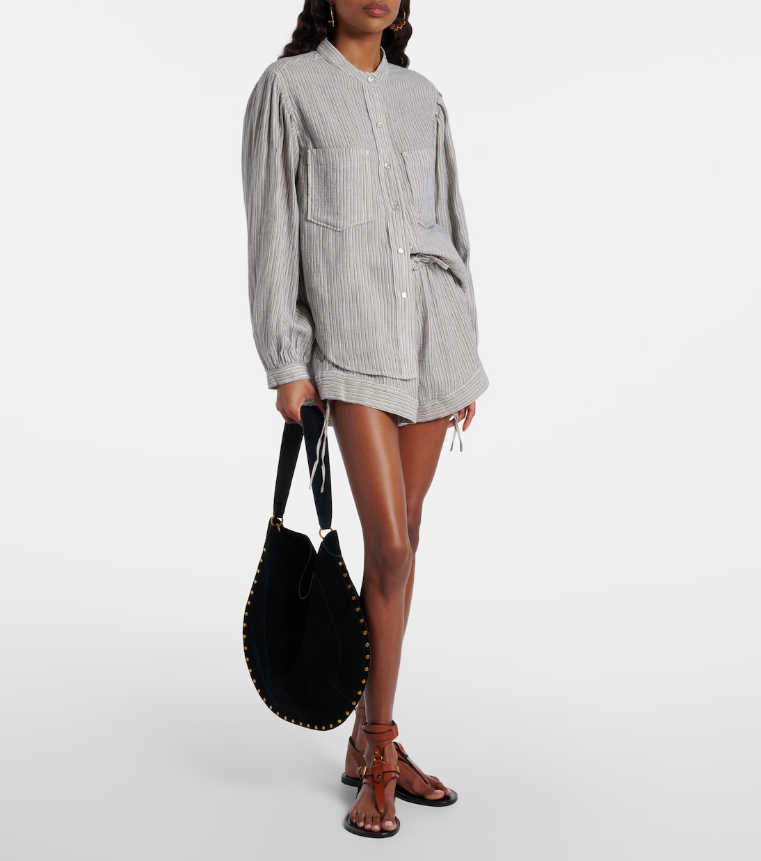 Thaliany striped cotton shorts | Marant Etoile