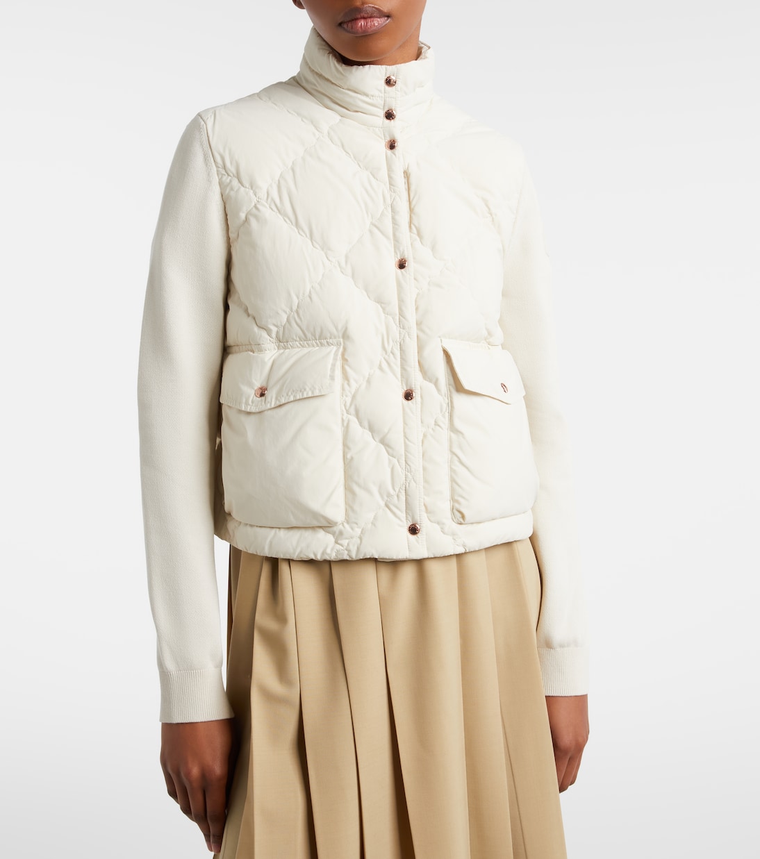 Cardigan con imbottitura in piuma | Moncler