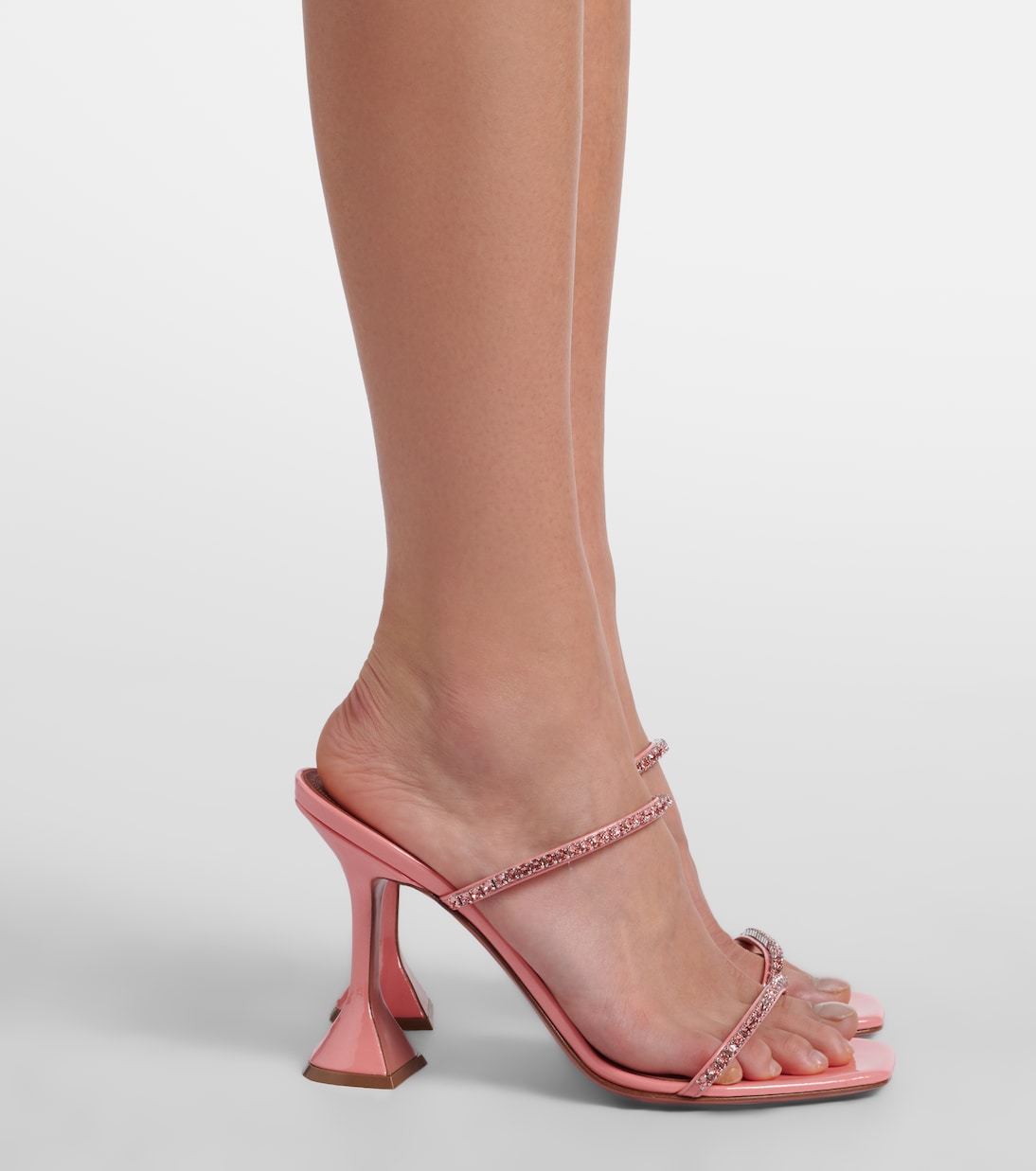 Gilda embellished patent leather sandals | Amina Muaddi