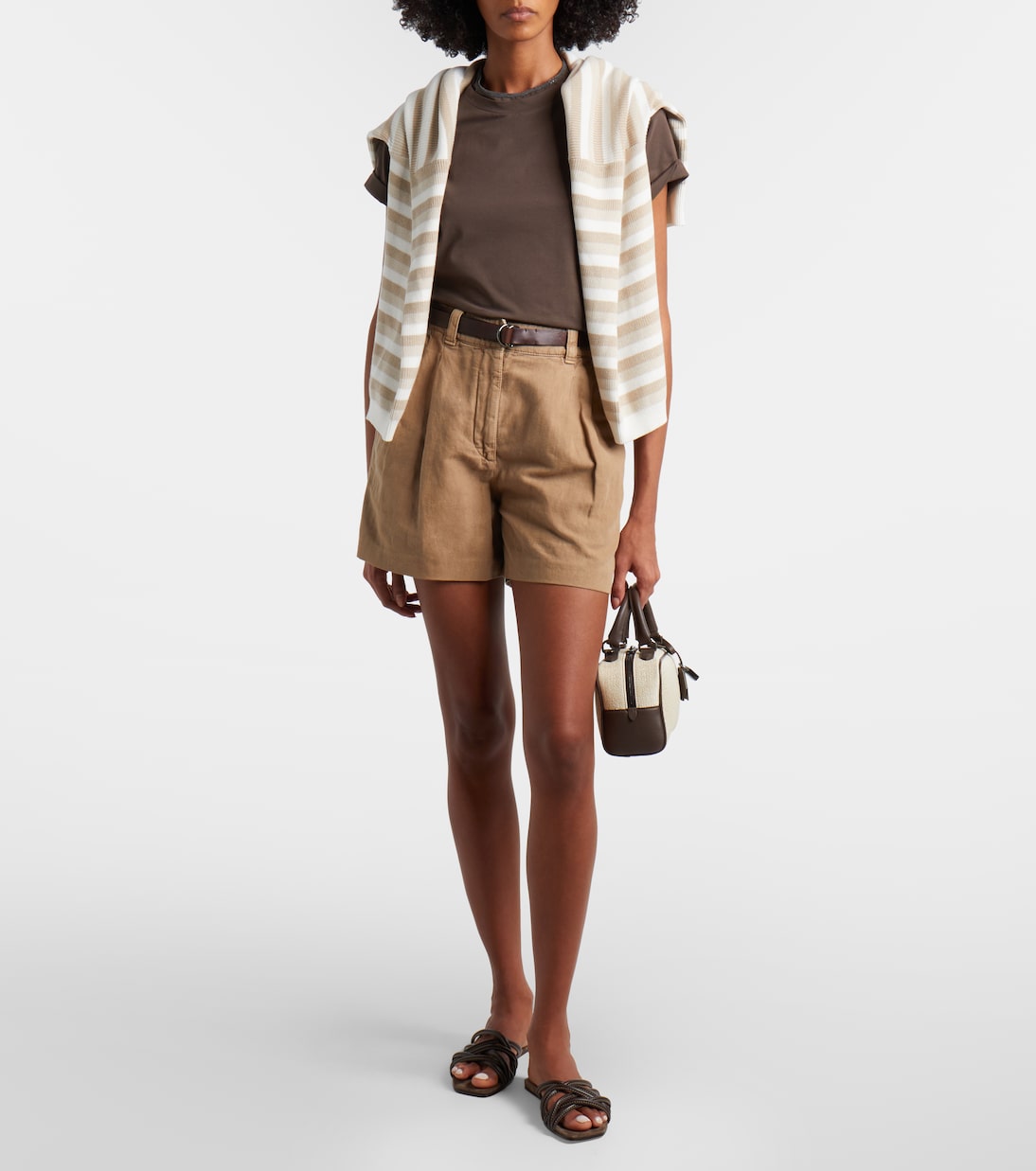 Monili cotton-blend T-shirt | Brunello Cucinelli