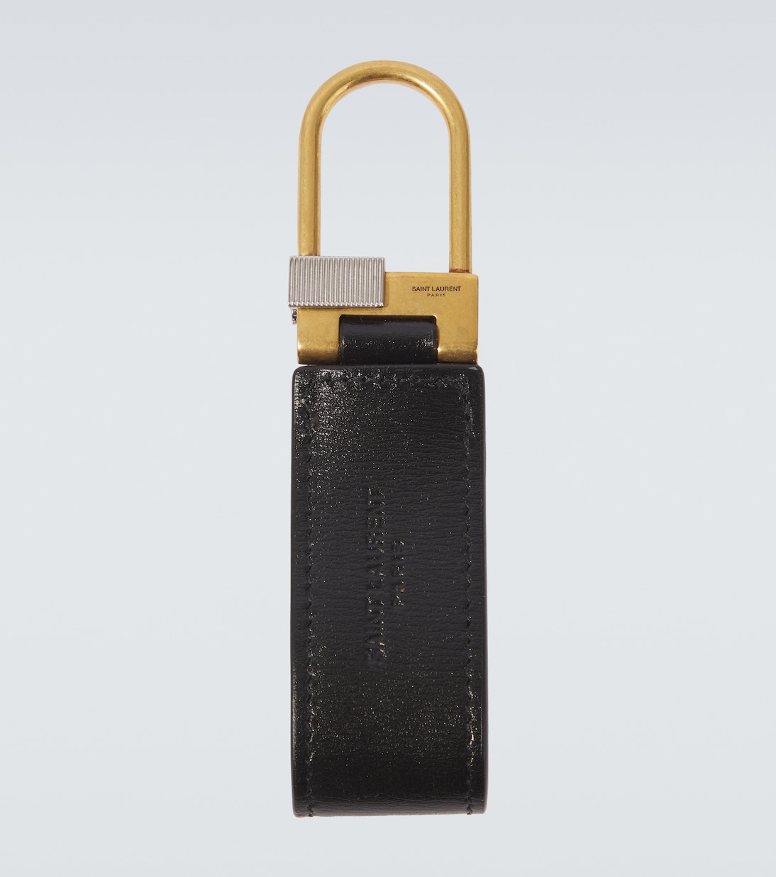 Tiny Cassandre leather keychain | Saint Laurent