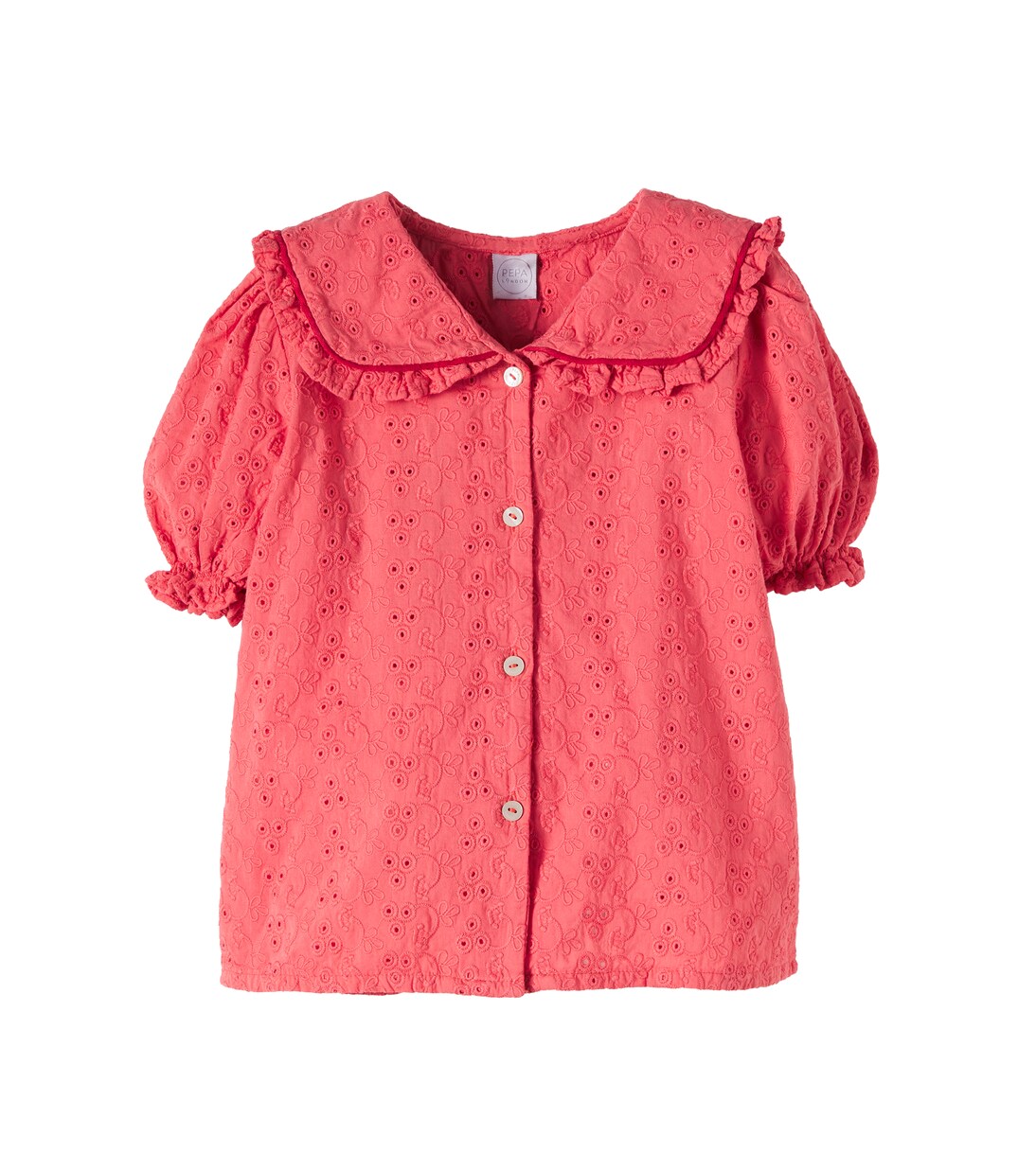 Blusa in cotone sangallo | Pepa London