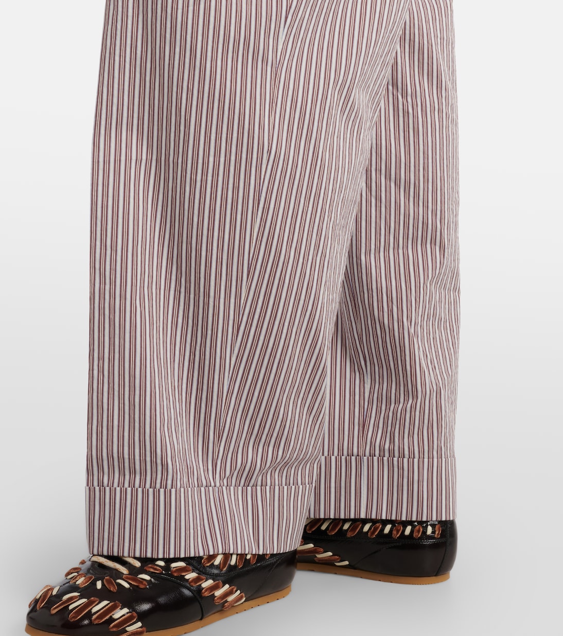 Striped cotton and silk pants  | Dries Van Noten