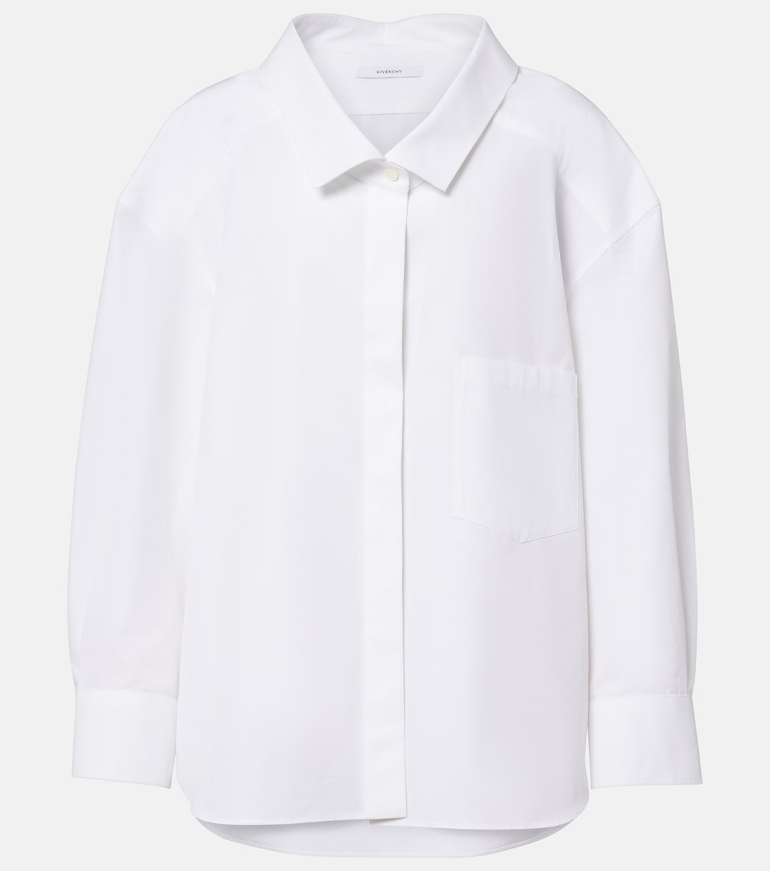 Camisa oversized de popelín de algodón | Givenchy