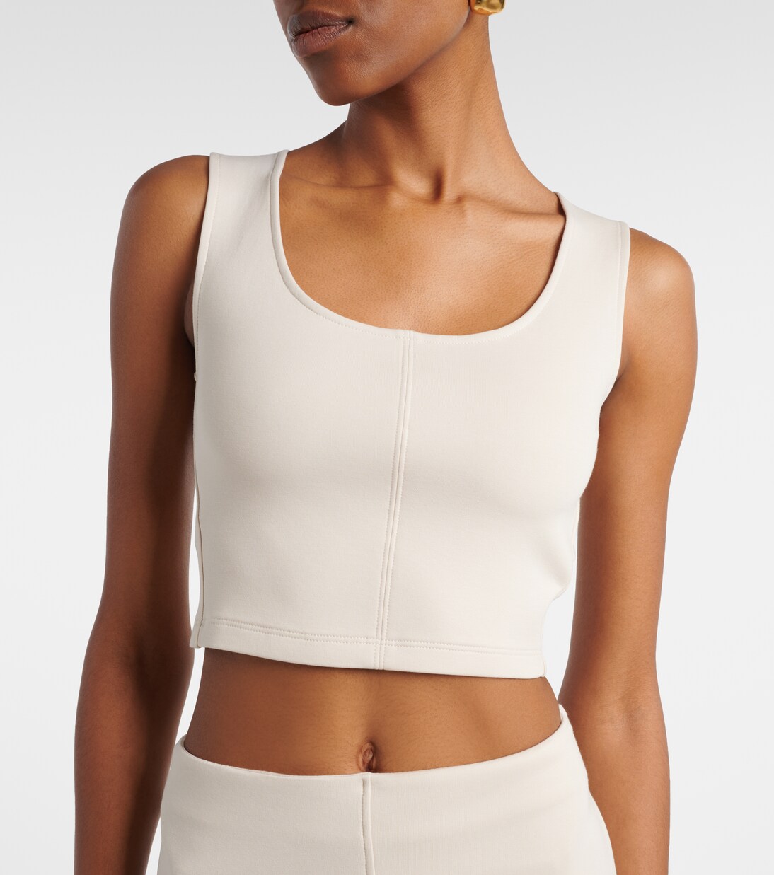 Dire cotton-blend jersey crop top | 'S Max Mara