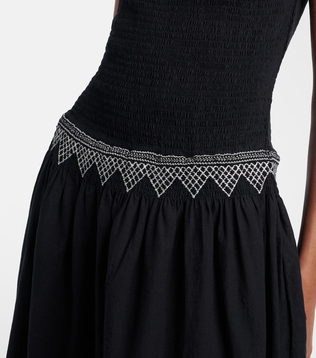 Besticktes Midikleid aus Baumwoll-Voile | Polo Ralph Lauren