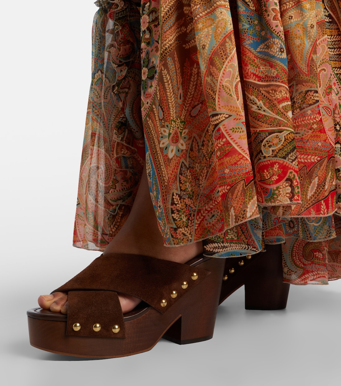 Marisol suede platform mules | Paris Texas