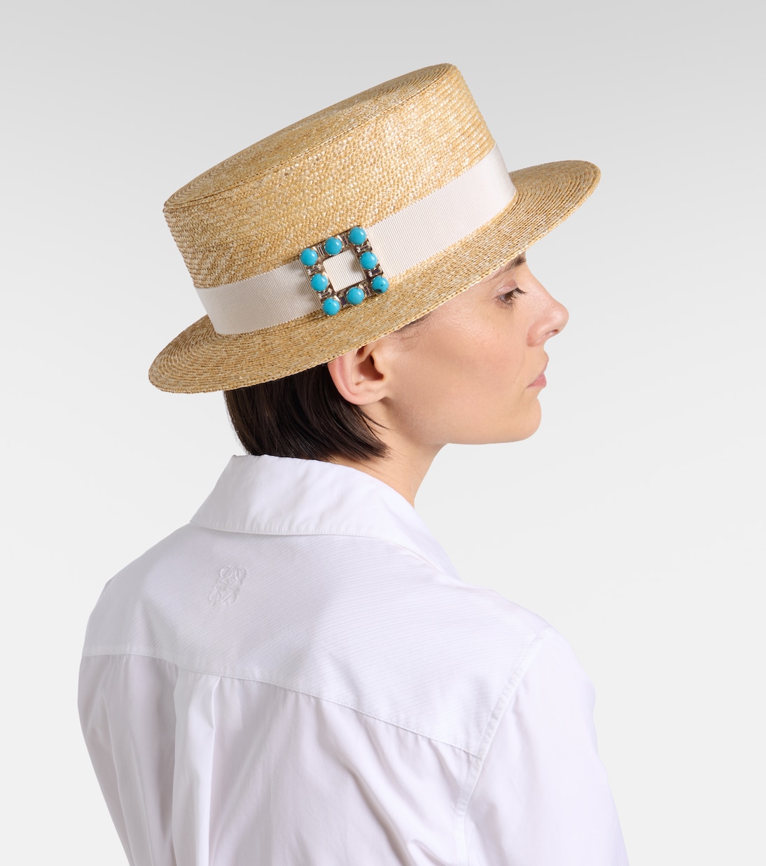 Très Vivier straw boater hat | Roger Vivier