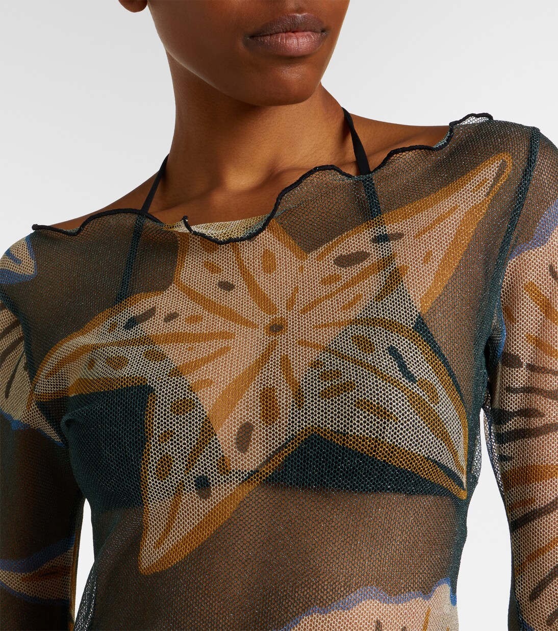 Ursa printed sheer beach dress | Cala de la Cruz