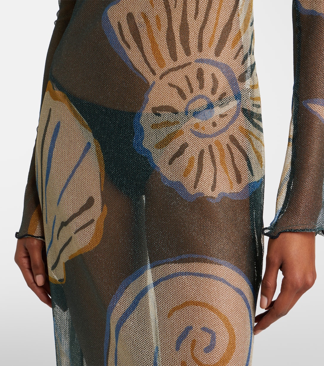 Ursa printed sheer beach dress | Cala de la Cruz