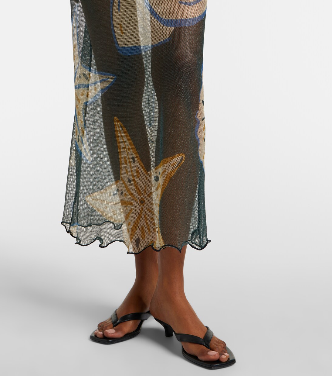 Ursa printed sheer beach dress | Cala de la Cruz