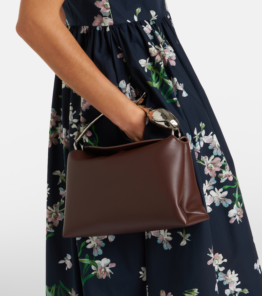Bloom Midi leather top-handle bag | Erdem