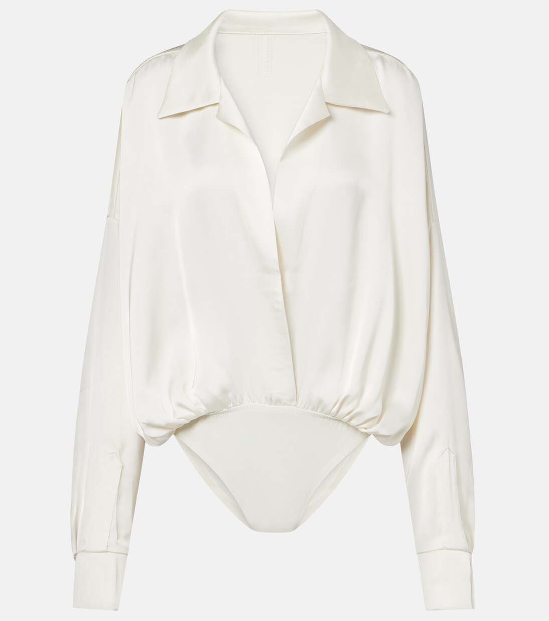 Oversized satin bodysuit | Norma Kamali