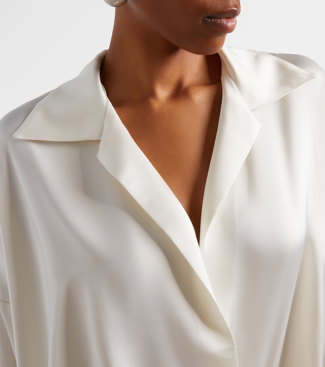 Oversized satin bodysuit | Norma Kamali