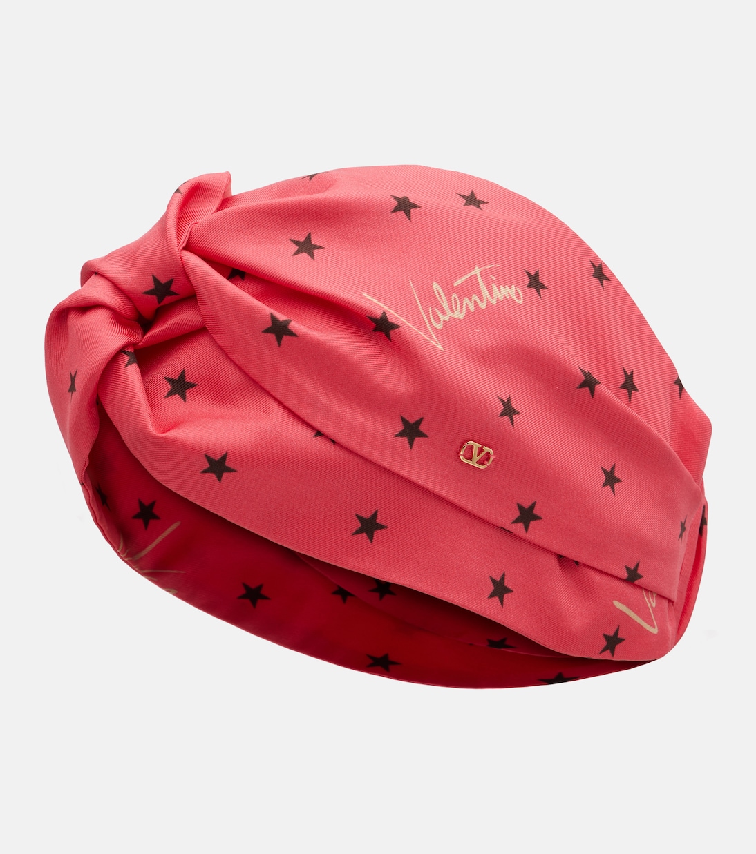 Printed silk twill headband | Valentino