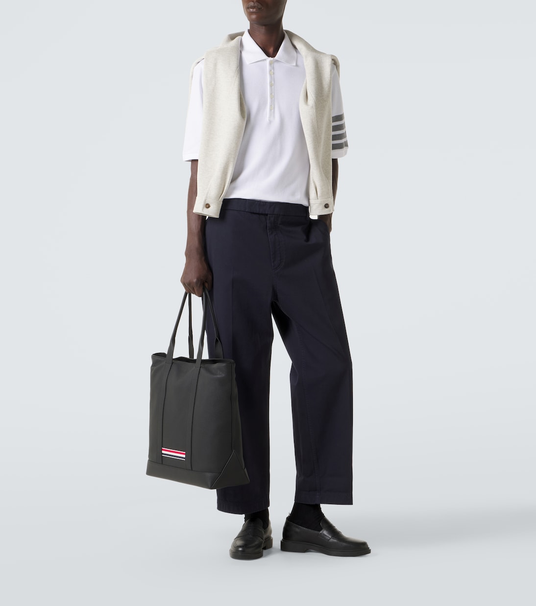 4-Bar cotton polo shirt | Thom Browne