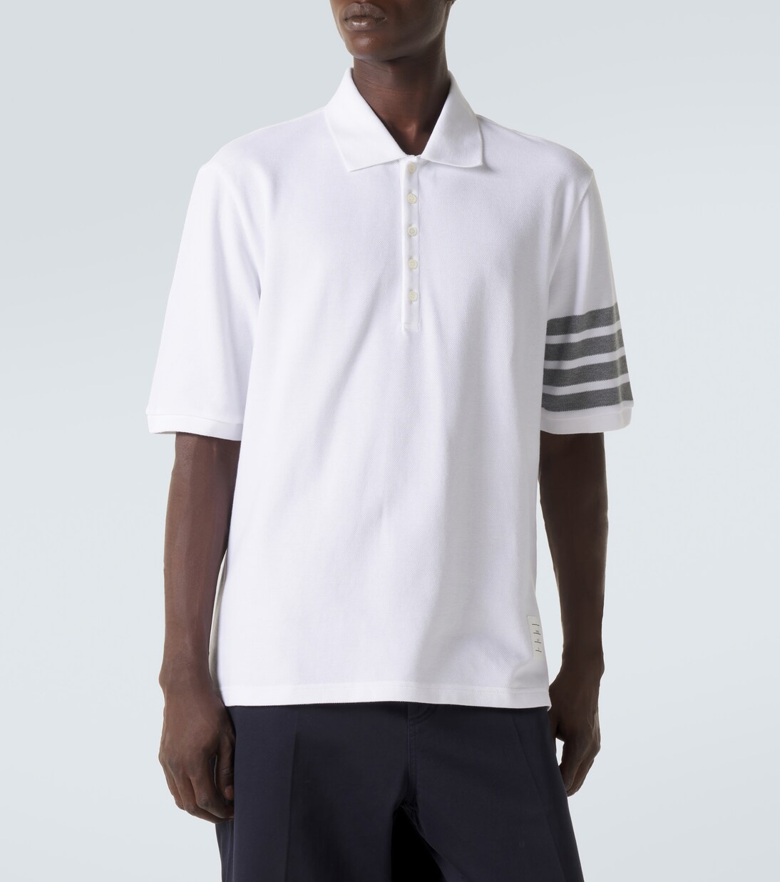 4-Bar cotton polo shirt | Thom Browne